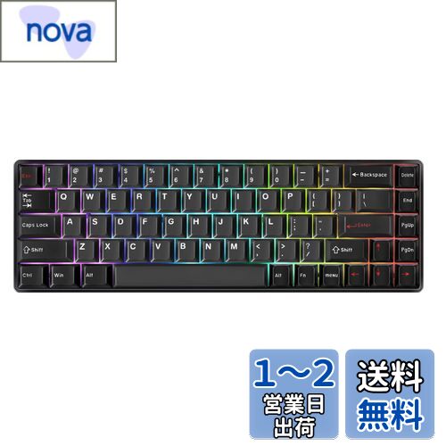 DrunkDeer G65 ラピッドトリガー メカニカルキーボード 磁気スイッチ ゲーム用 PBTキーキャップ 有線 65%サイズ コンパクト RGB ゴースト防止 ブラック DrunkDeer G65 ラピッドトリガー メカニカルキーボード 磁気スイッチ ゲーム用 PBTキーキャップ 有線 65%サイズ コンパクト RGB ゴースト防止 ブラック