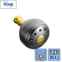 シマノ(SHIMANO) 夢屋 アルミラウンド型パワーハンドルノブ グレー Mサイズノブ TypeB用
