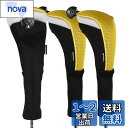 Andux ロングネック ゴルフ ハイブリッド クラブヘッドカバー 交換可能な番号タグ付き 3個セット CTMT-02 (イエロー)