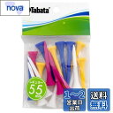 Tabata(タバタ) ゴルフ プラスリム レギュラーティー 55mm プラスチックティー レギュラーティー ショート 17本入 GV1418 R ホワイト、ブ...