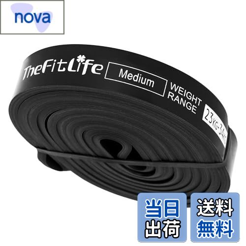 【送料無料】TheFitLife トレーニングチューブ 筋トレチューブ 懸垂チューブ (黒)