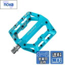 Funn(ファン) Funndamental(ファンダメンタル)フラットBMX/MTB ペダル セト -広いプラットフォーム自転車ペダル、9/16-吋 ??鋼車軸(ターコイズ)