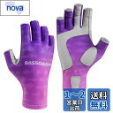 Bassdash(バスダッシュ) 釣り グローブ レディース UPF 50+ UVカット 釣り手袋 日焼け防止 速乾 3/4フィンガー フィッシンググローブ