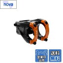 Funn イコライザー 自転車ステム 10mmドロップまたはライズ 35mmバークランプ (長さ42mm、オレンジ)
