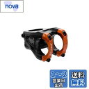 Funn イコライザー 自転車ステム 10mmドロップまたはライズ 31.8mmバークランプ (長さ35mm、オレンジ)