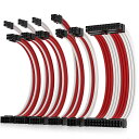 AsiaHorse 更新 16AWG PC電源 延長ケーブル、GPU/CPU 用 PC スリーブケーブル キット、電源コンピュータ ケーブル延長ケーブル コーム...
