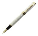 Gullor Jinhao18KGPMサイズのペン先万年筆コンバーターを含む - 銀色