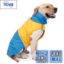 LIKOKLIN ペットジャケット 犬用レインコート 防水防風 柔軟 暖かいコート ハイライト反射ベスト服 高密度 寒い天候 簡単着脱 お散歩 お出かけ トレーニング アウトドア活動 中型、大型犬 犬の安全に守る ペット用品(XXL, イエロー)