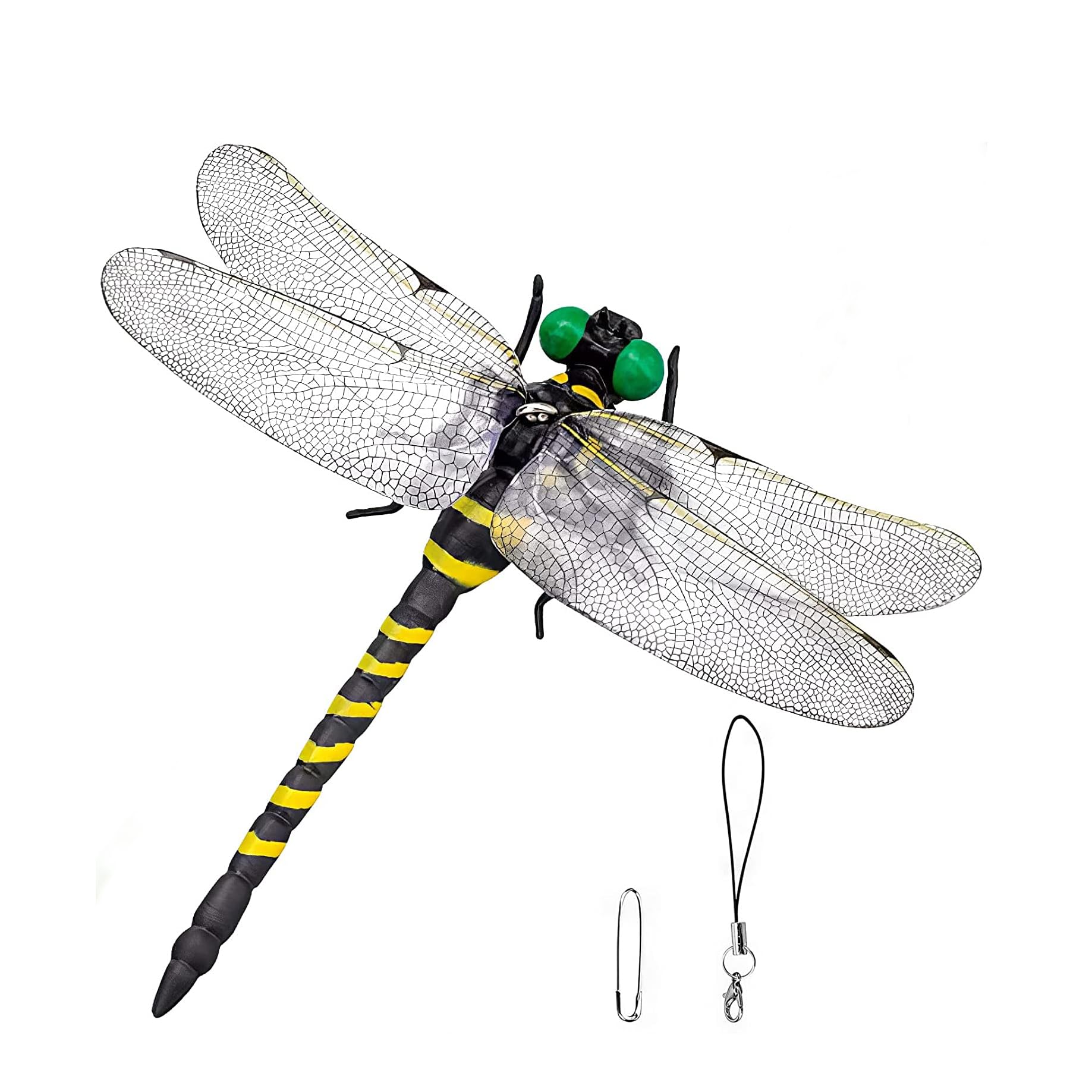 SATiNU お鬼やんま君 おにやんまくん 虫除け 蜻蛉 トンボ 模型 キャンプ 庭 動物 昆虫 おもちゃ (小 6.5CM*1匹)