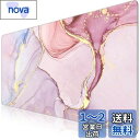 iCasso マウスパッド ゲーミング 大型 大理石模様 デスクマット90x40cm 耐水性 清潔しやすい 滑り止め ゴムベースデスクマット 仕事 ゲーム オフィス ホーム用(ピンク)