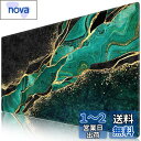 iCasso マウスパッド ゲーミング 大型 大理石柄 デスクマット90x40cm 耐水性 清潔しやすい 滑り止め ゴムベースデスクマット 仕事 ゲーム オフィス ホーム用(ダークグリー)