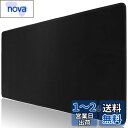 iCasso ゲーミングマウスパッド 大型 90x40cm おしゃれ デスクマット 耐水性 清潔しやすい ゴムベース ゲーム オフィス ホーム用 男女兼用(ブラック)