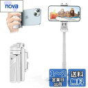 Ulanzi JJ02 自撮り棒 多機能スマホグリップ 三脚【2024新開発 ・超ミニ】4段階伸縮 折りたたみ式 スマートフォンホルダー スマホ 三脚 リモコン付き コールドシュー付き コンパクト iPhone Androidに対応 写真/旅行/動画を撮る/セルフィー/生放送に最適 ホワイト(3)