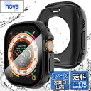 TALENANA for Apple Watch Ultra 2/Ultra ケース 49mm 【3 in 1防水設計】 アップルウォッチ液晶保護フィルム+防水保護ケース+背面ケースの3 in 1デザイン Apple Watch Ultra 2/Ultra 高タッチ感度 PC素材 全面保護 防傷 衝撃吸収 (Apple Watch Ultra 2/Ultra,49mm,ブラ