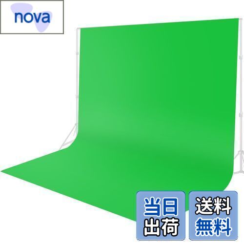 FotoFoto クロマキー グリーンバック 布 300 x 300 cm 背景布 緑 撮影用 zoomのバーチャル背景 green s..