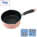 ベストコ 片手鍋 ミルクパン 16cm ピンク ちびパン ミニ IH ガス火 オール熱源対応 NQ-0098 カリーノ