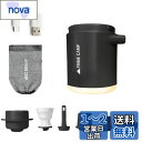 プライムキャンプ エアーポンプ 電動 空気入れ 超軽量 強力170L/分 【6つのノズル&ライト付】 エアポンプ 1360mAh大容量バッテリー USB充電式 空気抜き インフレーターマット キャンプ 浮き輪 (ブラック)