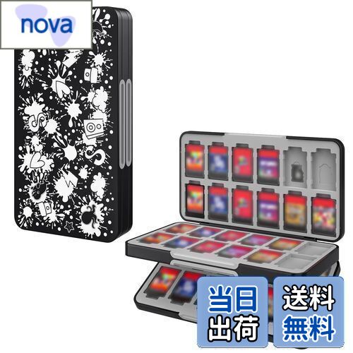 【送料無料】Switch ソフトケース 48枚/Micro SD 24枚同時に収納 ATiC ゲームカード収納ボックス ソフト Switch/Switch Li...