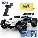Tecnock ラジコンカー 子供向け ラジコン Type-C USB充電 おもちゃ 車 オフロード 2.4Ghz RCカー 誕生日 プレゼント (ホワイト(ライトなし))
