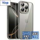 【送料無料】JETech iPhone 16 Pro 6.3インチ用 ケース 耐衝撃スマホバンパーカバー ソリッドカラー マットTPUフレーム 傷つけ防止 クリアバック (ナチュラルチタニウム)