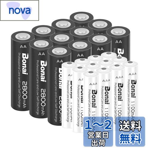 BONAI ñ4ñ3ż ˥å24 ĥå  Ķݸ 1100/2800 mAh 1.2V 1...