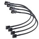 KILIGEN 4 個 4 ピン PWM ファン延長電源ケーブル コネ...(2)