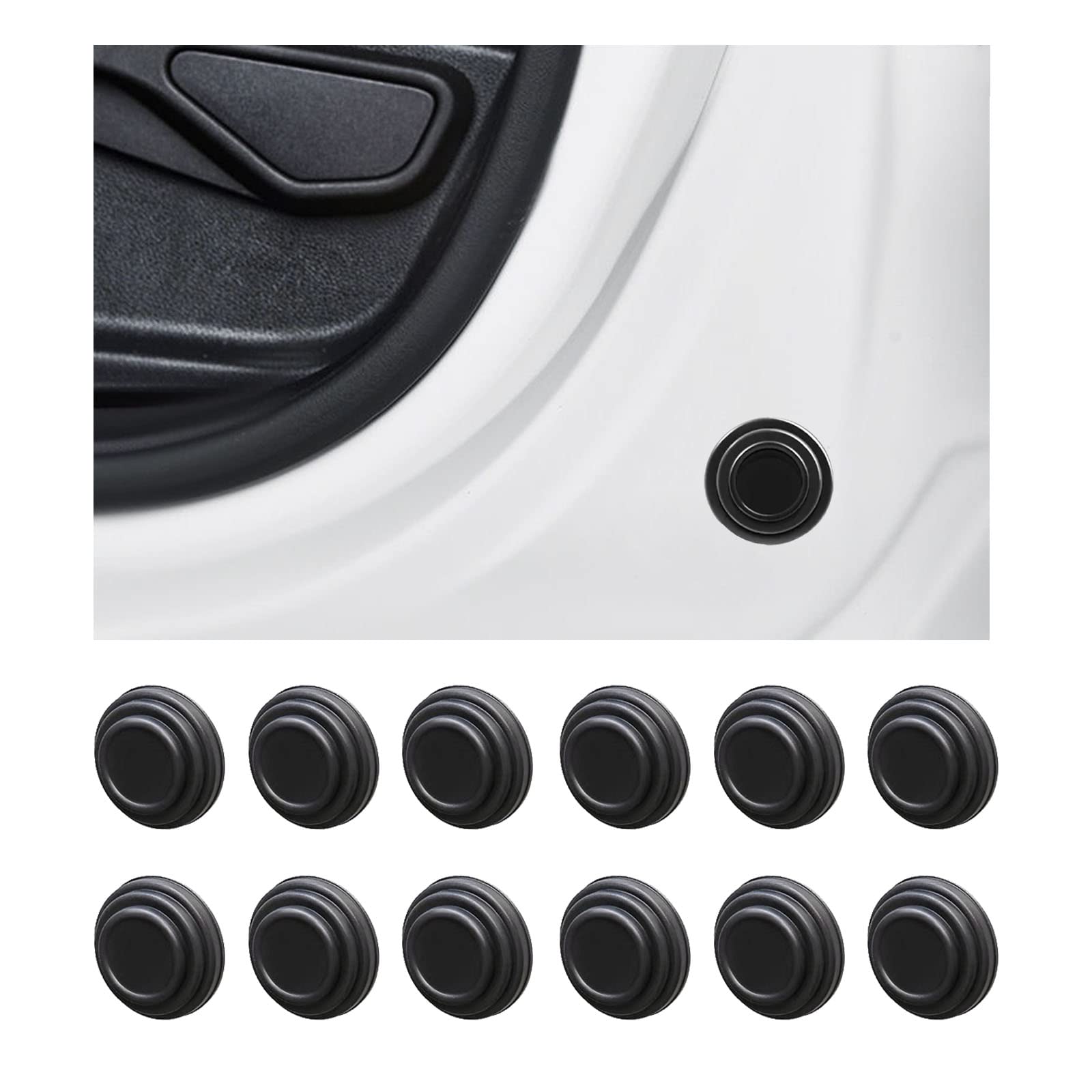 KEGILUH ドアショッククッション ステッカー 日産 新型ノート NOTE E13 2020+ 新型キックス&e-POWER（P15系) 日産セレナ （C25 C26 C27 C28) 日産エクストレイル （T33 T32 ) 日産シーマ　（HGY51) 日産 新型デイズ ハイウェイスター （B40系) に対応 ドア遮音ショックア
