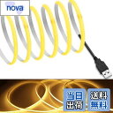 【送料無料】【RYE】 COB テープライトLEDストリップライトフレキシブル 高密度 幅5mm 隠れたLEDテープライト4m 320LEDs/m 電球色2700K DC5V 180°発光CRI=90,両面テープ変形可能 切断可能 寝室 キッチンホーム オフィス屋内装飾 (2700K,4m)