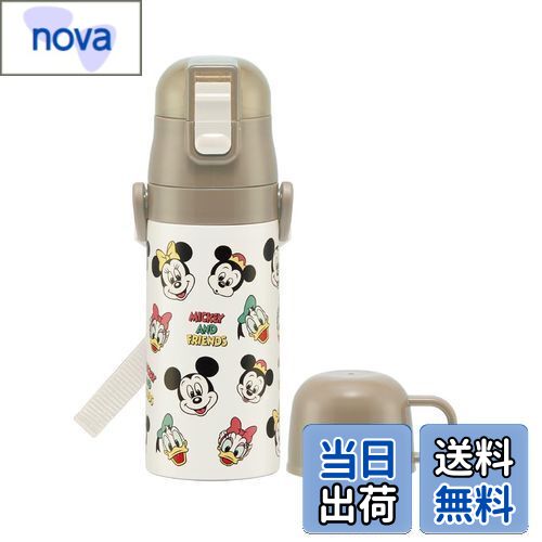 【送料無料】スケーター(skater) 子供用 ステンレス 水筒 2way 直飲み 420ml コップ飲み 350ml ミッキ..