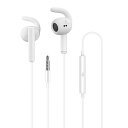 Laza-Vally 【高感度大口径ダイナミック型ドライバー搭載】3.5mm有線イヤホン PCイヤホン HIFI音質 CTIA規格4極ステレオ有線イヤホン 音漏れ防止 マイク付き 3.5MMイヤホンジャック対応 「白」(2)