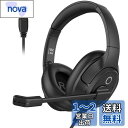 EKSA ヘッドセット USB接続 通話ノイズリダクション マイク搭載 PC用ヘッドセット ビジーライト付き ミュート機能 手元コントローラー WEB会議 テレワーク リモートワーク 在宅勤務 ビジネス ボイスチャット パソコン用 有線ヘッドホン ブラック