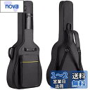 CAHAYA 【9mmスポンジ】 ギターケース アコースティックギター ギグバッグ 軽量 ソフト ケース フォークギターバッグ 大容量ポケット付き 頑丈 耐久 全体 改善 リュック型 肩掛け 手提げ (黄色いストライプ付き) CY0152