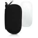 kwmobile マウスケース Apple Magic Mouse 1 / 2対応 ケース - 無線マウス ジッパー付き ネオプレン 黒色(2)