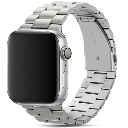 コンパチブル Apple Watch バンド 49mm 46mm 45mm 44mm 42mm プレミアムステンレススチールメタル交換バンド Apple Watch Ultra (49mm) シリーズ10 (46mm) シリーズ 9 / 8 / 7 (45mm) SE シリーズ6 シリーズ5 / 4 (44mm) シリーズ3 / 2 / 1 (42mm) 用 (シルバー) コンパチブル Apple Watch バンド 49mm 46mm 45mm 44mm 42mm プレミアムステンレススチールメタル交換バンド Apple Watch Ultra (49mm) シリーズ10 (46mm) シリーズ 9 / 8 / 7 (45mm) SE シリーズ6 シリーズ5 / 4 (44mm) シリーズ3 / 2 / 1 (42mm) 用 (シルバー)