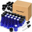Teenitor 精油小分け 遮光瓶 2ml 36本セット 遮光ガラス瓶 スポイト付け 遮光ビン アロマ保存容器 アロマオイル瓶 香水瓶 化粧水瓶 青色