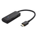 【Cable Matters】Type C 5Gbps USB C カードリーダー USB 3.1 SD SDHC SDXC Micro SD Micro SDHC Micro SDXC メモリカード対応 超薄型 ブラック(2)