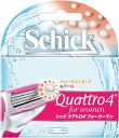 シック Schick クアトロ4フォーウーマン 替刃(2コ入) 女性用 カミソリ