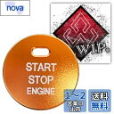 ALWIP(アルウィップ)【トヨタ・ダイハツ・スバル・マツダ対応】イグニッション スイッチ エンジンスタート プッシュ ボタン アルミ カバー (オレンジM)