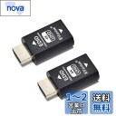 EVanlak(イヴァンラック) 第3世代 HDMI EDIDエミュレーター パススルー エミュレーターアダプター不要 Mac ThunderboltからHDMIスイッチ/エクステンダー/AVレシーバー/ビデオスプリッターに対応 4K 3840x2160@60Hz 2パック