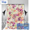 Qinunipoto 写真撮影用 花の背景 背景布 母の日 happy mother's day 背景 布 1x1.5m 写真 ?影 撮影用 色付きの花の背景 ...