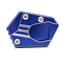 LEDISHUN キックスタンド サイドスタンド スタンドプレートエクステンション アルミ製 対応 HONDA ホンダ CB150R CBR250R CB300F CB300R CBR300R CB300F CB400 CBR400R CB400X CBR500R CBR500F CB500X CBR650F CB650R CBR650R 全年式 に適用 (ブルー)(2)