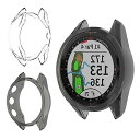 Miimall【2枚入り】対応Garmin(ガーミン) Approach S62専用ケース ガーミン Approach S62 カバー ソフト TPU材質 ぴったり対応 擦り傷防止 軽量 防衝撃 Garmin Approach S62 保護ケース バンパー(ブラック+クリア)(2)