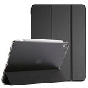 ProCase iPad Air 11インチ ケース M3 (2025) / M2 (2024) / iPad Air 第5世代 / 第4世代 軽量 スタンド 三つ折り フォリオ保護ケース 半透明バックカバー Apple Pencil 2対応 対応端末:iPad air 11インチ M3 (2025)、M2 (2024)、iPad Air5 2022、Air4 2020 - ブラック(2)