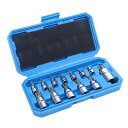 【送料無料】HFS(R) トルクスビットソケットセット 13点入り 星形 6.35mm 9.52mm 12.7mm 収納ボックス 車 設備用