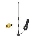 BINGFU デュアルバンド VHF UHF 136-174MHz 400-470MHz ハムラジオアンテナ ハンドヘルド2ウェイラジオ 磁気ベース SMAオス...