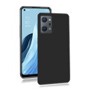 【送料無料】FOR OPPO RENO7 A 用の 耐衝撃 ケース カバー TPU マット フィット レンズ カメラ 画面保護 傷 指紋防止 衝撃吸収 軽量 スリム 軽 薄 耐久 (ブラック)