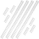 【送料無料】EUSTACE 10個セット 6穴 30穴 ルーズリーフバインダーリング プラスチック製 ルーズリーフ リング 製本用とじ具 ファイル本製作 システム手帳リング 単語帳 学習カード 自作レシピ メニュー リング 資料保存 整理
