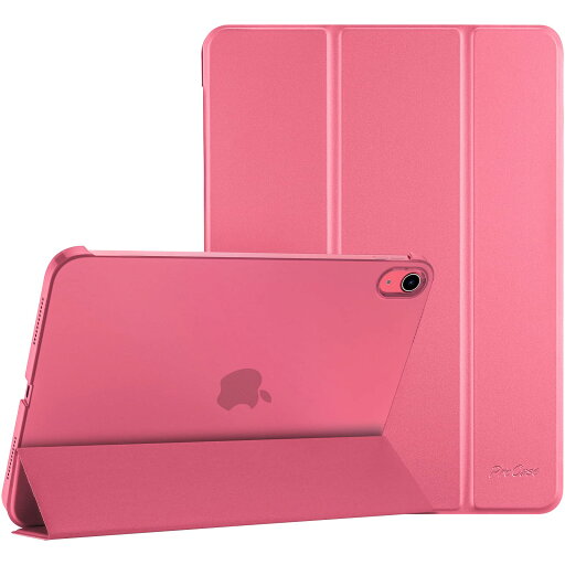ProCase iPad 11世代/10世代 ケース iPad(A16)11インチ 2025/10.9インチ 2022通用 軽量 耐衝撃 三つ折り スタンド スマートカバー(ピンク) ProCase iPad 11世代/10世代 ケース iPad(A16)11インチ 2025/10.9インチ 2022通用 軽量 耐衝撃 三つ折り スタンド スマートカバー(ピンク)