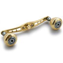 HEIGHTEN 120mm ベイト リール ハンドル シマノ ダイワ アブガルシア 通用 ベイトリール 用 Spider Series (120mm, ゴール...