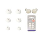 【NOUKAJU】 イヤーピース Jabra イヤーホン 対応 イヤーチップ シリコン素材 (S/M/Lサイズ 各ペア) 滑り止め 柔らかい 耳垢ガード フィット感 脱落防止 Jabra イヤーホン 用 対応 交換用 3ペア(ホワイト)